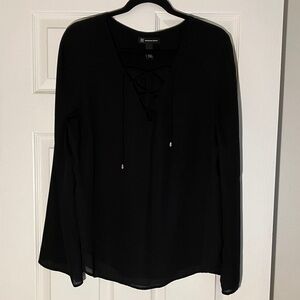 Sheer Black Hippie Top